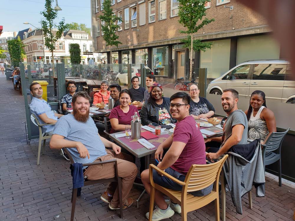 Our group at the Bistro de bok